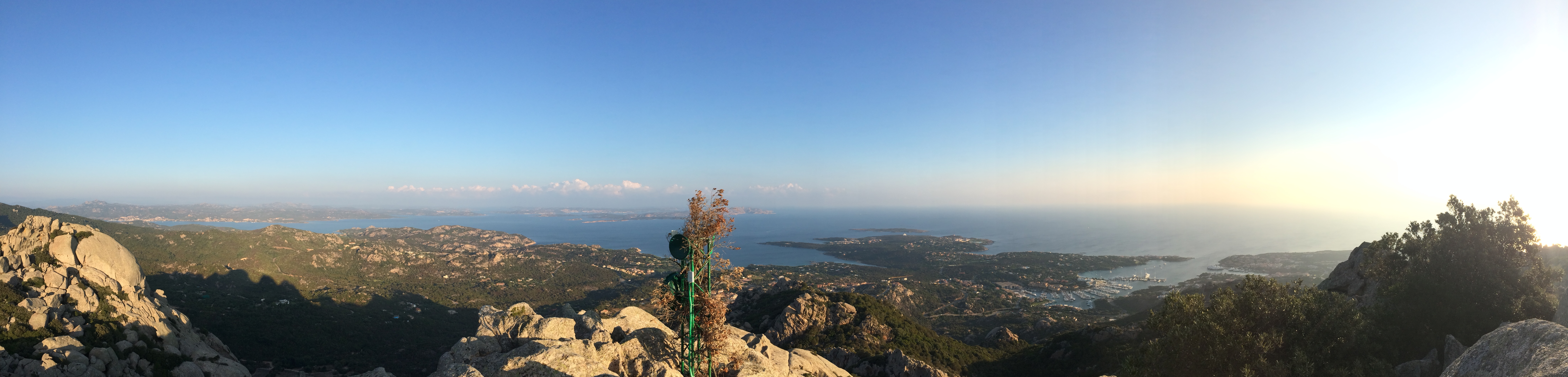 View back down to Porto Cervo