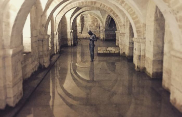 Gormley at Winchester Cathedral