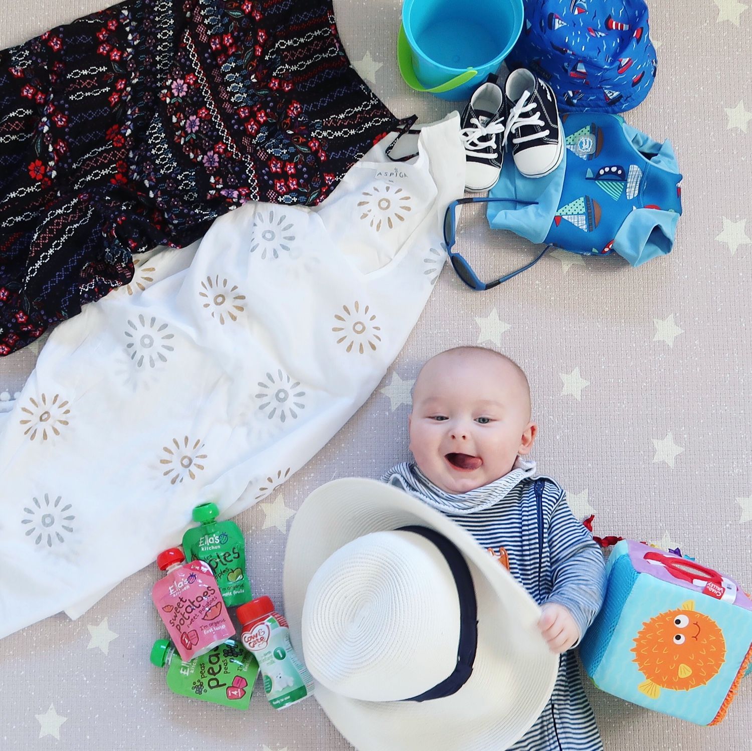 A romantic family holiday vision - Penelope Parker & Baby