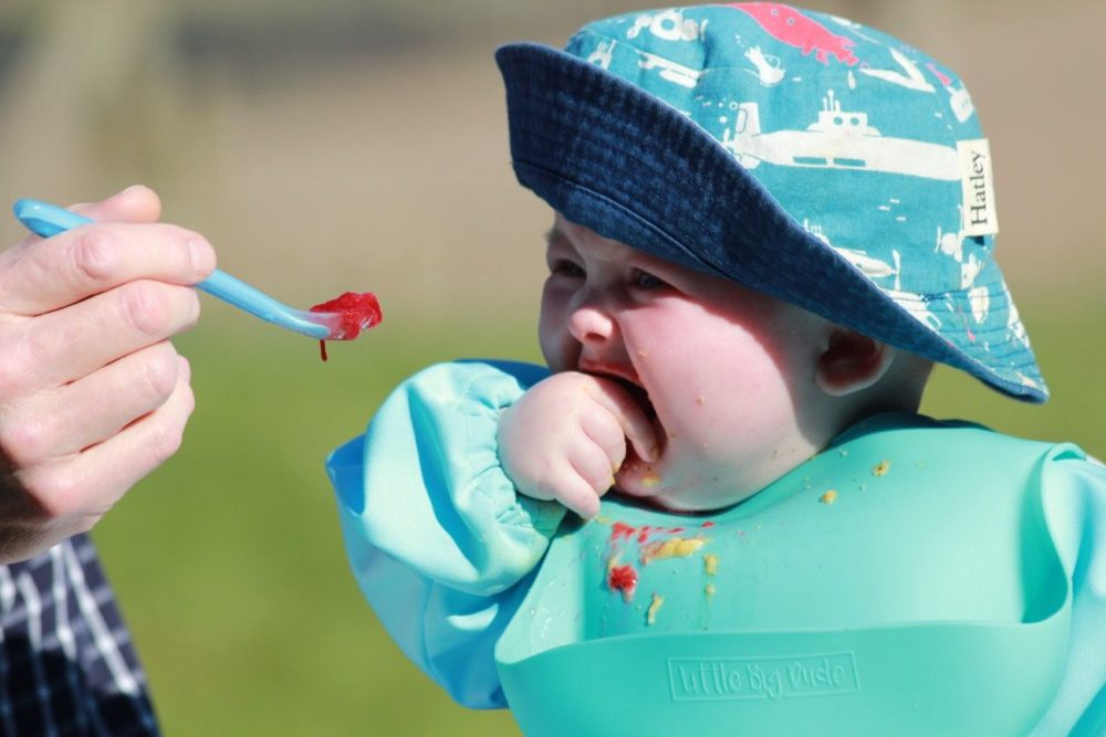 Weaning - early adventures with food - Penelope, Parker & Baby