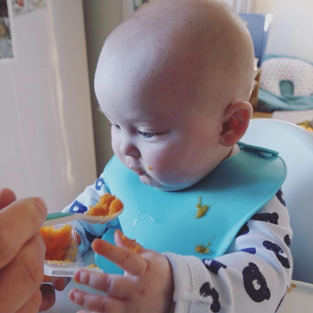 Weaning - early adventures with food - Penelope, Parker & Baby