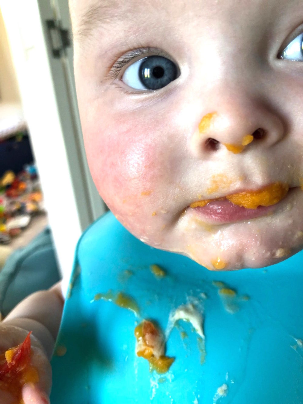 Weaning - early adventures with food - Penelope, Parker & Baby